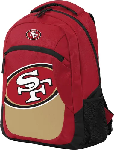 Vista 2 de FOCO - Mochila de acción con bloques de color San Francisco 49ers NFL