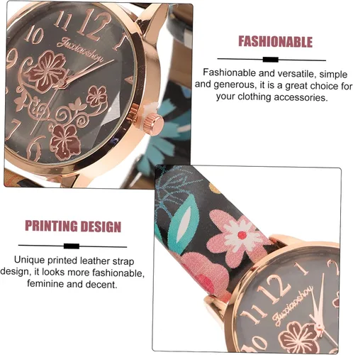 Vista 2 de SOESFOUFU Reloj de pulsera blanca para mujer, correa de cuero para niñas, relojes de pulsera para hombre, reloj digital para mujer