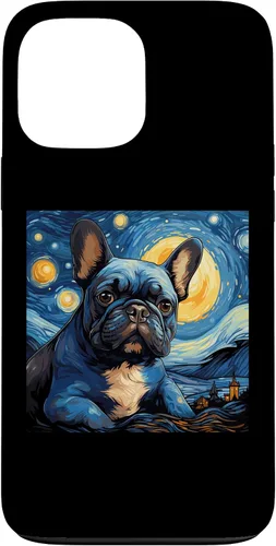 Vista 24 de Van Gogh Dog French Bulldog Case for iPhone 16