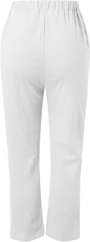 Vista 4 de HJYUZP Joggers for Women Women High Waisted Wide Leg Pants Fashion Drawstring Elastic Trousers Comfy Pants for Women