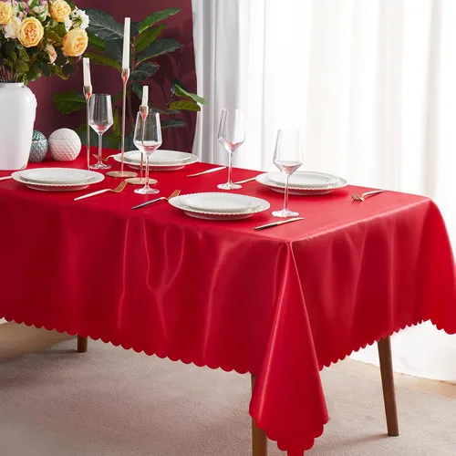 Vista 14 de KKJIAF Paquete de 1 mantel de satén negro de 58 x 102 pulgadas, rectangular, brillante, sedoso y suave, para decoración de banquete de boda, fiesta