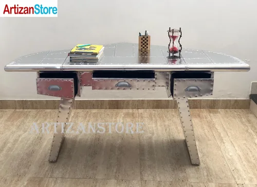 Vista 4 de ARTIZANSTORE Muebles de aluminio Aviador Hogar y Oficina Decoración Escritorio Profesional