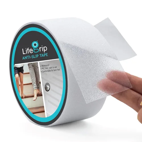 Vista 11 de LifeGrip - Cinta antideslizante transparente, de 1 pulgada por 17 pies, cinta de agarre de tracción antideslizante para bañeras, barcos, escaleras