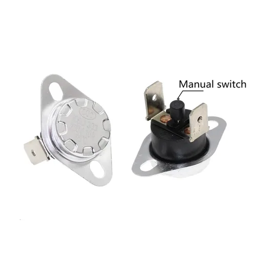 Vista 2 de 10PCS KSD301 KSD303 10A 45 150 C Degrees Celsius Manual Reset Thermostat Normally Closed Temperature Switch (Color : 90C)(100c)