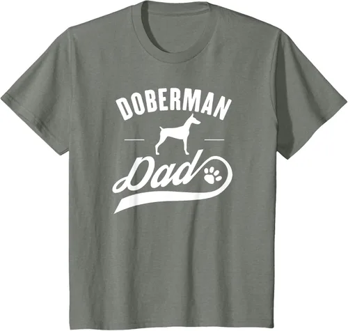 Vista 85 de Doberman Dad - Camiseta para amante del dueño del perro, Negro, S