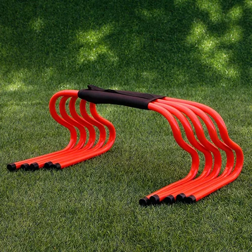 Vista 23 de YXXSDP Juego de 5 obstáculos para entrenamiento de velocidad de agilidad, salto de atletas y entrenamiento de velocidad, equipo de fitness