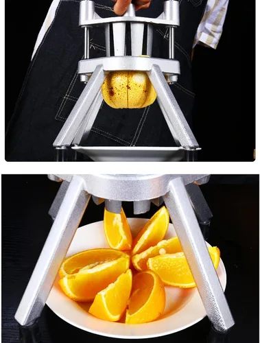 Vista 6 de Cuchilla cortadora de frutas de acero inoxidable desmontable y afilada para frutas, manzanas, peras, naranjas, pitaya, limón, etc., ahorro de mano