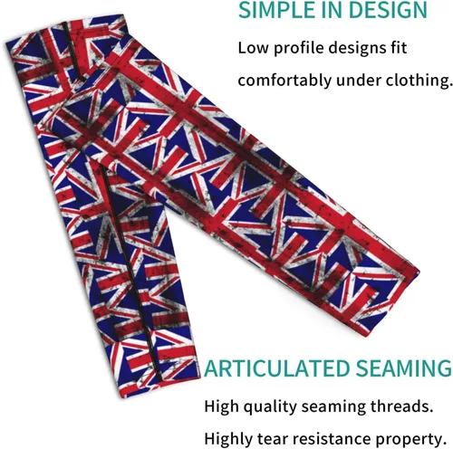 Vista 2 de Unisex Lightweight Cooling Arm Sleeves Distressed Uk British Flag Compression Warmer Cover For Outdoor Activity