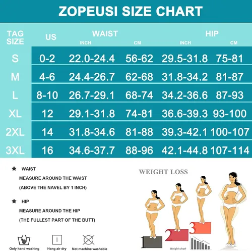 Vista 6 de ZOPEUSI Fajas moldeadoras de cintura alta para mujer, con control de abdomen, para mujer