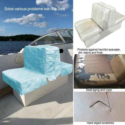 Vista 5 de Blue Wave - Fundas de asiento trasero con espalda - Juego de 2 asientos grises de repuesto, microfibra suave, 100% impermeable