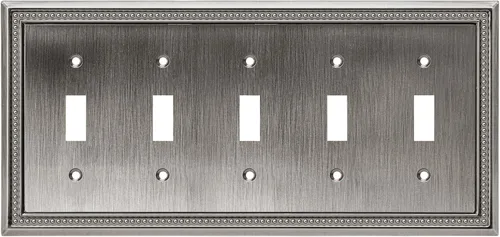 Vista 118 de Henne Bery Sunken Pearls Placa de Pared Decorativa de Servicio Pesado Placa de Interruptor Cubierta de Tomacorriente