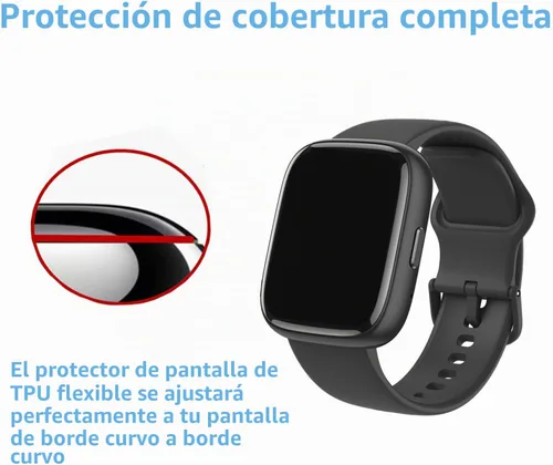 Vista 5 de Protector de Pantalla Para IDW25 / IDW26 Smart Watch 1.83" (Paquete de 6) Película Blanda de TPU Transparente, Compatible con KEEPONFIT, TOOBUR