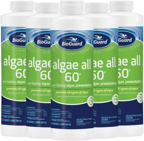Vista 4 de BioGuard Algae All 60 preventivo de algas no espumantes, 1 cuarto de galón
