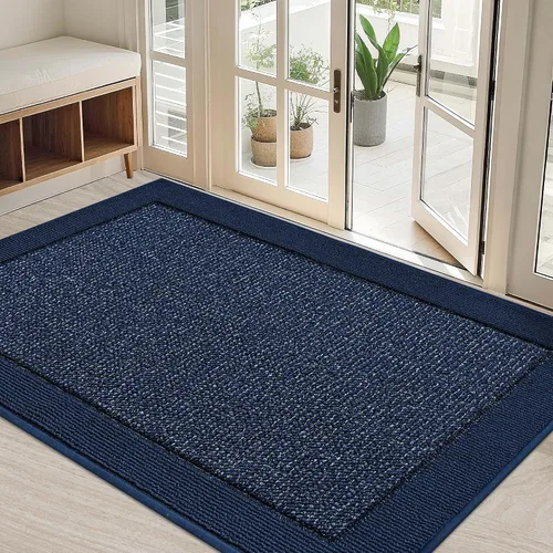 Vista 22 de BEQHAUSE Tapete para puerta interior de 20 x 32 pulgadas, tapete antideslizante para entrada, lavable, resistente a la suciedad, tapete