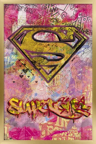 Vista 17 de Trends International DC Comics - Supergirl Wall Poster, 14.725" x 22.375", Barnwood Framed Version