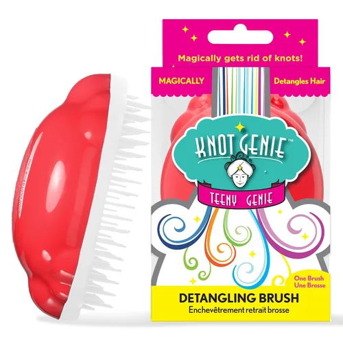 Vista 17 de Knot Genie Teeny - Cepillo desenredante para niños (sueño de aguamarina), cepillo desenredante perfecto para cabello rizado, separa suavemente