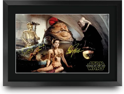 Vista 23 de HWC Trading Star Wars Episodio 1 La Amenaza Fantasma Regalos Presentación Impresa Autografiada Montaje para Fans de Recuerdos de Películas - 16" x