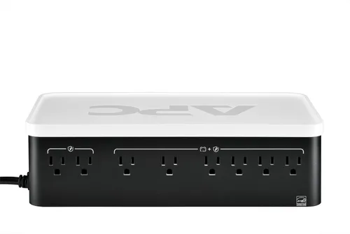 Vista 2 de APC Batería de respaldo UPS, UPS de 1050VA con 6 tomas de batería de respaldo, carga USB Tipo C, BE1050G3 Back-UPS