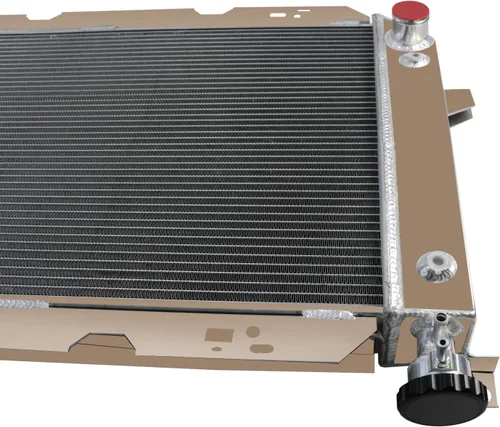 Vista 6 de ALLOYWORKS Radiador de aluminio de 3 filas para Ford F-150 F-250 F-350 F150 F250 F 350 Bronco 5.0L 5.8L 7.5L V8 Radiadores de flujo cruzado