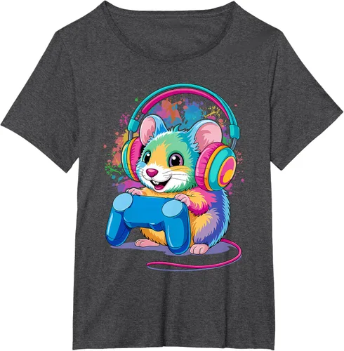 Vista 19 de Mouse Gaming Animal Video Games Funny T-Shirt