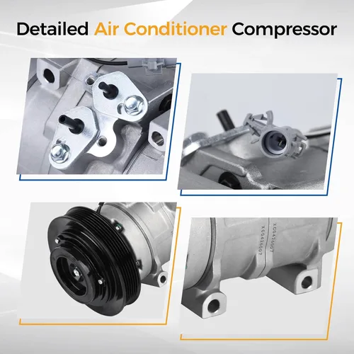 Vista 4 de PAROD Compresor de aire acondicionado CO27000C con embrague apto para Toyota Corolla 2003-2008, Matrix 1.8L L4 2003-2008