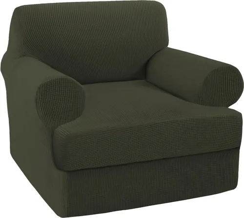 Vista 60 de Turquoize Funda para sillón con cojín en forma de T para sala de estar, funda elástica para sofá, funda suave para sillón, fundas de muebles