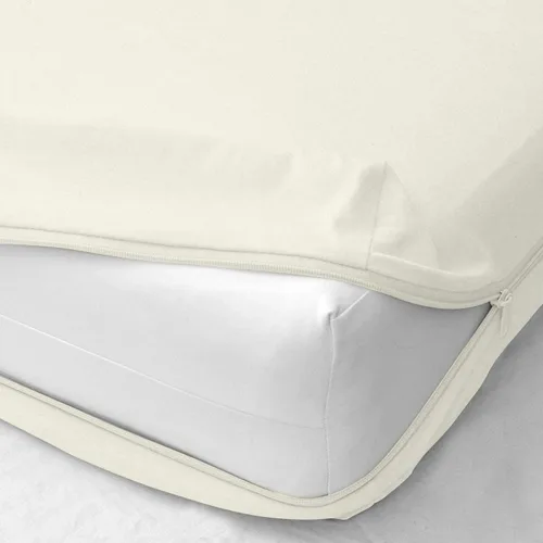 Vista 5 de Shreem Linen Paquete de 2 sábanas bajeras con cremallera - bolsillo extra profundo de 8 pulgadas, sábana inferior de microfibra cepillada suave