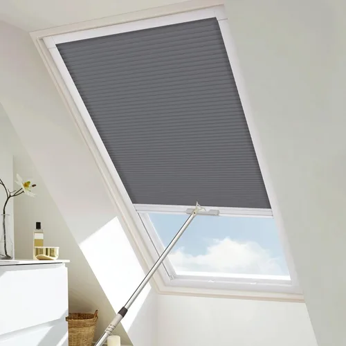 Vista 11 de Persianas y persianas opacas para ventana, persianas celulares inalámbricas con aislamiento térmico, persianas de panal para ventanas inclinadas