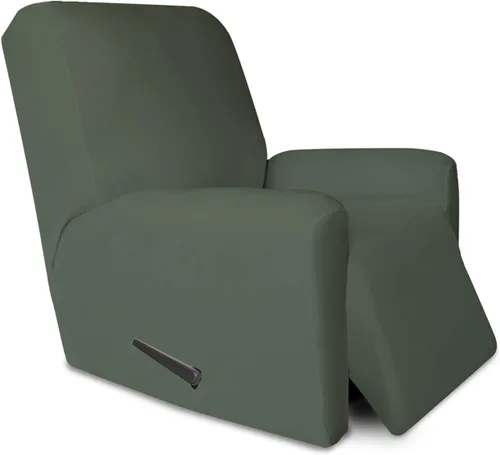 Vista 82 de PureFit Funda súper elástica para sofá reclinable con bolsillo, funda de sofá suave y antideslizante de elastano, lavable, protector de muebles