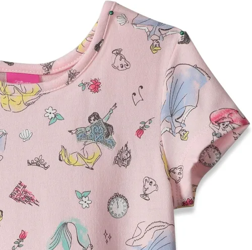 Vista 3 de Disney Princess Frozen Ariel Cinderella Aurora Belle Christmas Girls Dress Toddler to Little Kid