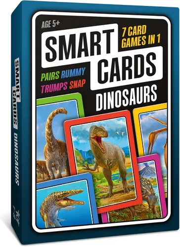Vista 13 de SMART CARDS Animales Juego de cartas 7 juegos en 1 Snap, Rummy, pares y más Juego educativo de viaje A partir de 5 años, 1-8 jugadores