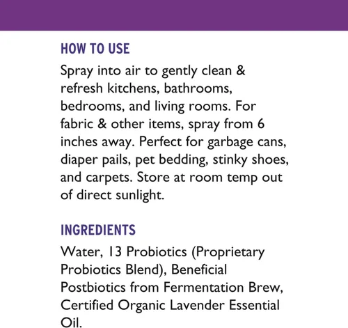Vista 7 de SCD Probiotics Spray eliminador de olores Air Refresh – Potente neutralizador de olores natural sin aerosol – Desodorante de olores para el hogar
