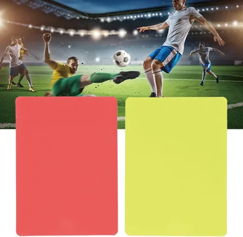 Vista 4 de Kit de tarjetas de penalización para oficiales deportivos de fútbol, tarjetas de árbitro para fútbol, fútbol, deportes, árbitro, juego de dos