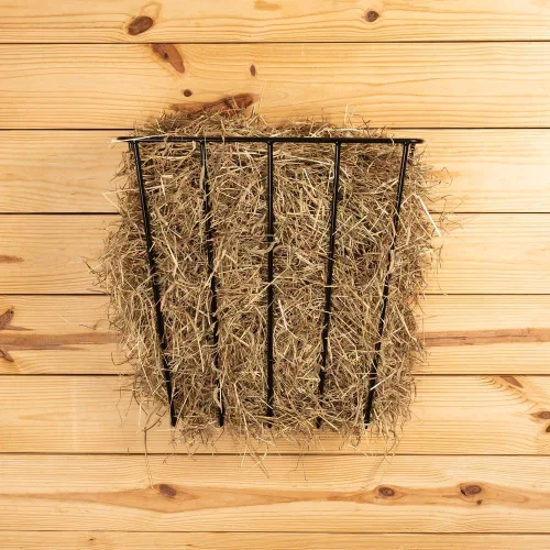 Vista 2 de Schneiders Easy-Up Estante de heno estándar para caballos Alimentador de pared resistente Capacidad para 2 – 3 copos Ahorro de espacio estable