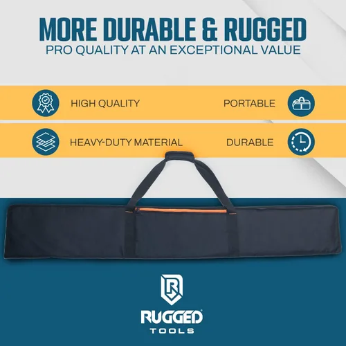 Vista 3 de Bolsa de riel guía de Rugged Tools - Bolsa protectora para rieles guía de sierra de hasta 59