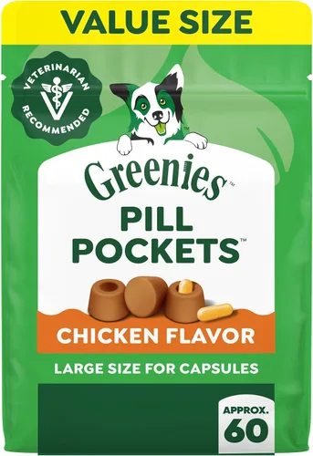 Vista 12 de Greenies Pill Pockets - Golosinas para perros de gran tamaño, sabor a queso