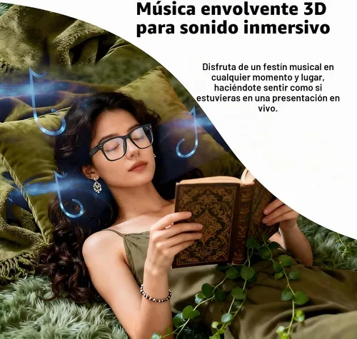 Vista 6 de Gafas inteligentes AI con cámara, video HD de 8 MP y captura de fotos