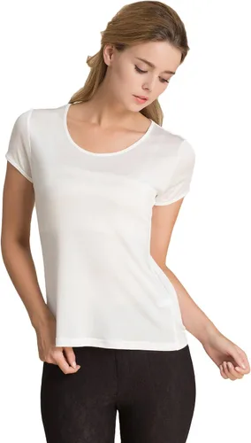 Vista 2 de CLC - Camiseta sin mangas de seda de morera para mujer