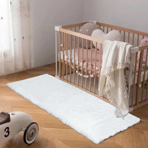 Vista 8 de Latepis Alfombra Pequeña Negra Esponjosa 2x3 pies Manta de Piel Sintética de Conejo Alfombra Suave Lavable Alfombras Peludas Shag para Dormitorio