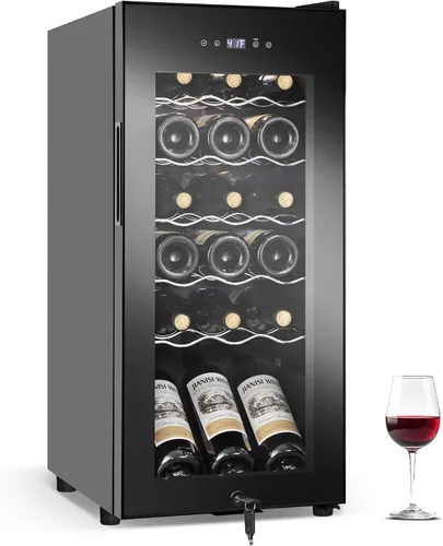 Vista 20 de Refrigerador de bebidas de 17 pulgadas de ancho – Enfriador de bebidas para 126 latas con puerta de vidrio Mini refrigerador de cerveza