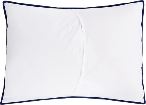 Vista 7 de C&F Home Davey Blue - Juego de edredón de 3 piezas tamaño King, estampado de cruces azules, cabaña, rústico, 100% algodón, ligero, lavable a