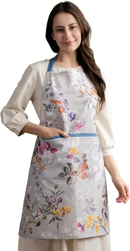 Vista 1089 de Maison d' Hermine Delantales para mujer con bolsillo, 100% algodón (27.50 x 31.50 pulgadas)