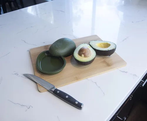 Vista 3 de Contenedor para aguacate; cápsula para guardar aguacate Joie Fresh, contenedor de aguacate, Verde