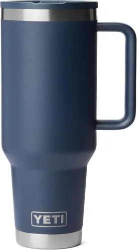 Vista 12 de YETI Rambler - Taza de viaje de 40 onzas con tapa abatible y pajilla, acero inoxidable, aislada al vacío, a prueba de fugas, apta para portavasos