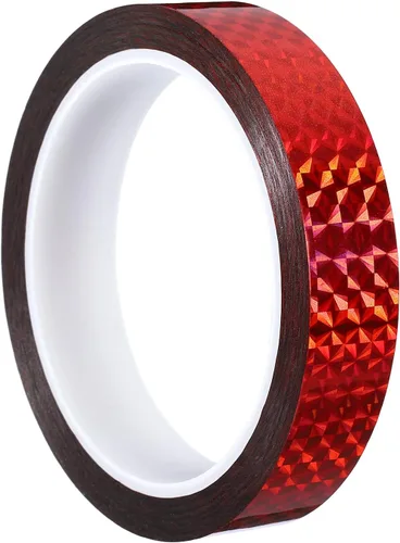 Vista 35 de PATIKIL Cinta prisma de 0.2 pulgadas x 55 yardas, adhesivo reflectante holográfico metalizado para detallar decoración de pared, arte, azul