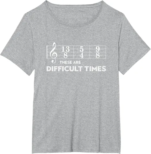 Vista 93 de Musician - Camiseta con texto en inglés "These are Difficult Times", talla S