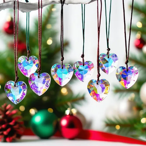 Vista 9 de KANPURA 12 piezas de atrapasoles de cristal, adorno colgante de cristales, prisma de arco iris para el hogar, oficina, jardín, decoración de Navidad