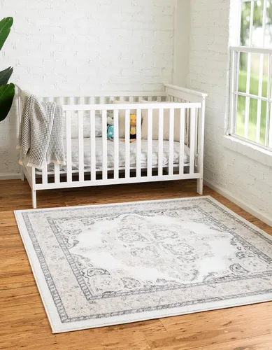 Vista 12 de Unique Loom Parker Collection - Alfombra de área Merakli (2 x 3 pies, rectangular, aguamarina/beige)