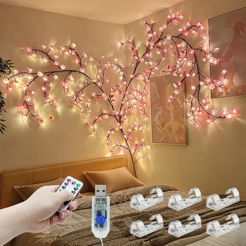 Vista 8 de 4FT 48LED USB Huevo de Pascua Rama Luces para decoración de pared, caja de 1 huevo de Pascua 48 LED