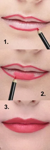 Vista 2 de AKOAK Lápiz labial de madera para mujer, lápiz labial cosmético impermeable, paquete de 2
